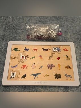 NEW Lovevery Letter Sounds Animal jigsaw puzzle